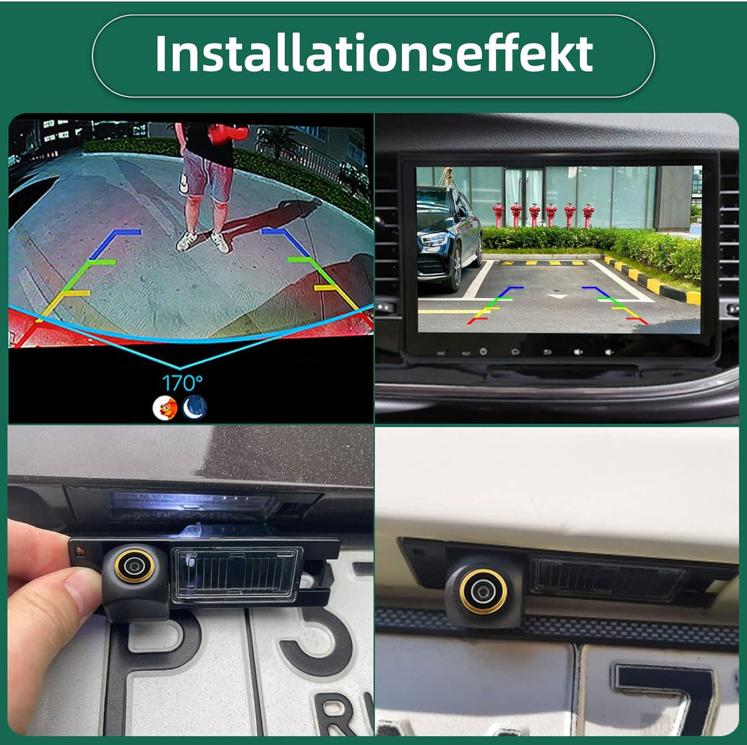 Auto Rückfahrkamera für Opel Astra H/Opel Zafira B/Corsa D/Vectra C/Insignia，GreenAuto 170 Grad Betr