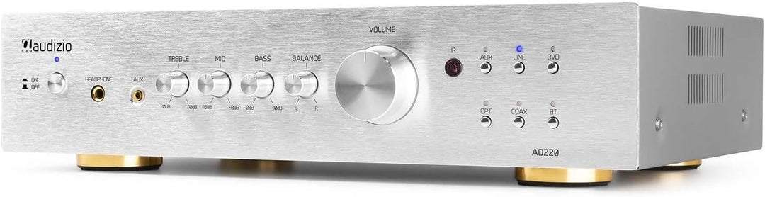 Audizio AD220A - HiFi-Stereo-Verstärker 2 x 200 Watt, Bluetooth Verstärker für Lautsprecher und HiFi