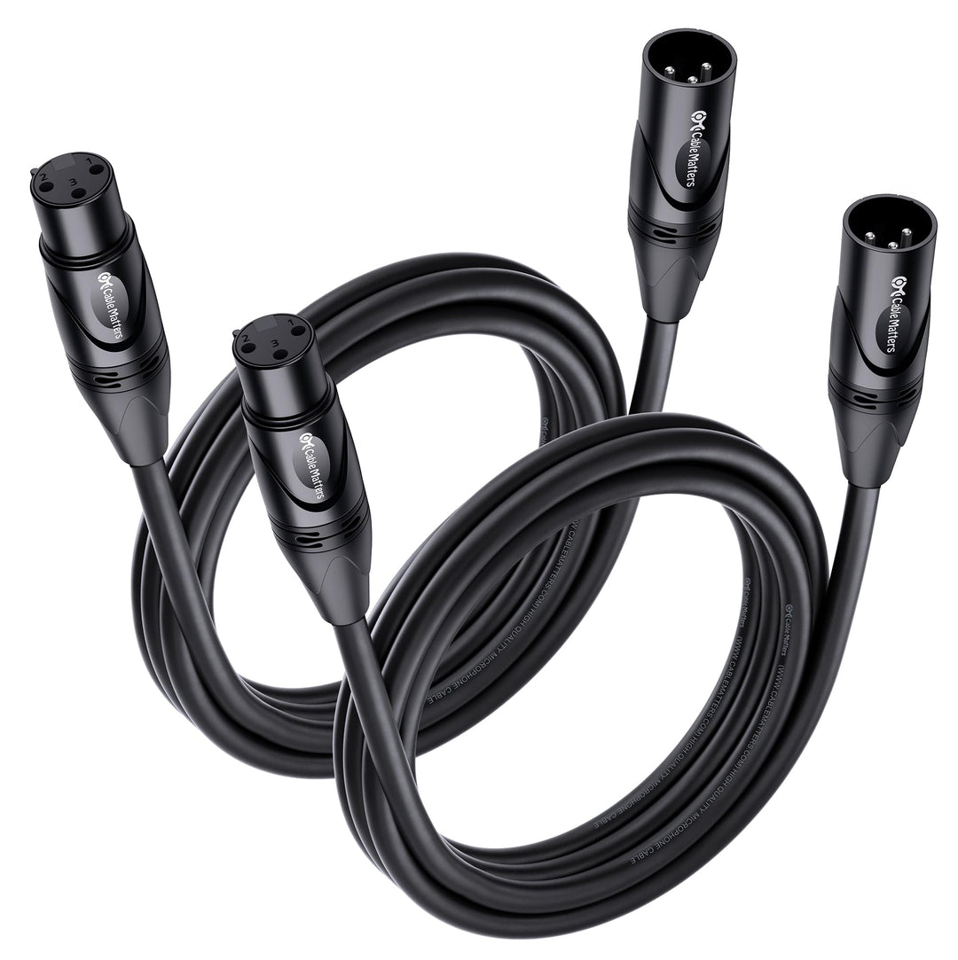 Cable Matters Premium XLR-auf-XLR-Kabel, männlich auf weiblich, Mikrofonkabel aus sauerstofffreiem K