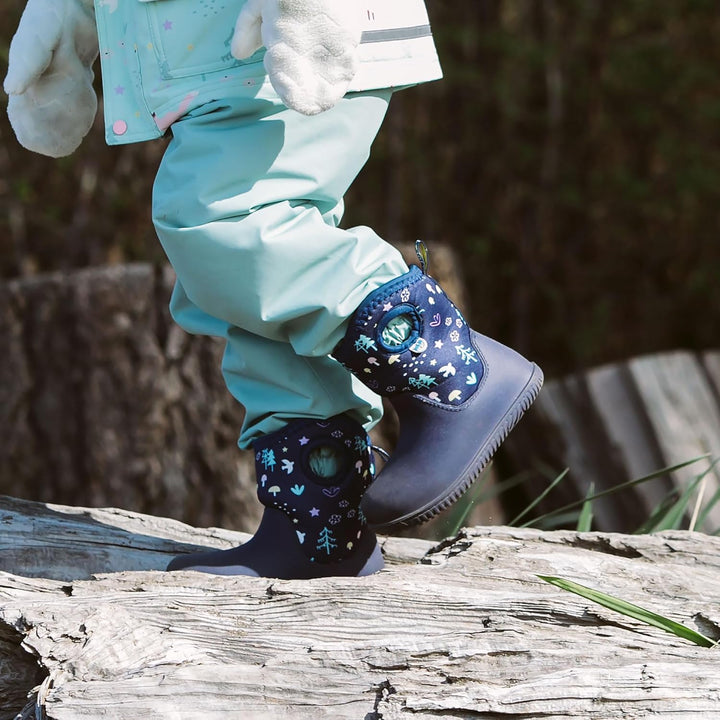 JAN & JUL Wasserdichte Stiefel, Grösse Kinder 22.5 EU Navy Forest, 22.5 EU Navy Forest