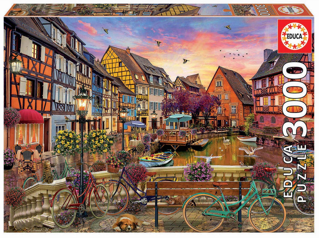 Educa 19051, Colmar, 3000 Teile Puzzle für Erwachsene und Kinder ab 14 Jahren, Frankreich, Elsass