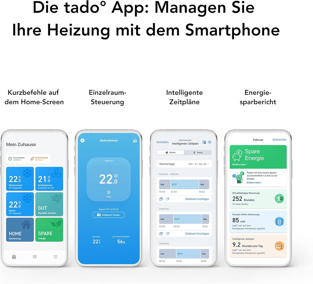 tado° smarte Klimaanlagensteuerung V3+ mit Standfuss – Klimaanlage digital steuern per App – optimal