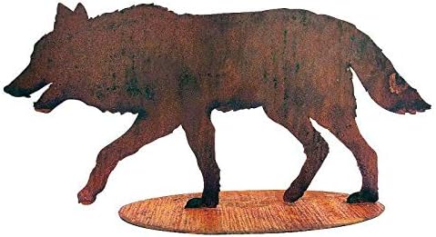 Gartenfigur Rost auf festem Stand – Hochwertig & Wetterfest - Metall Tierfigur - Edelrost Dekofigur/