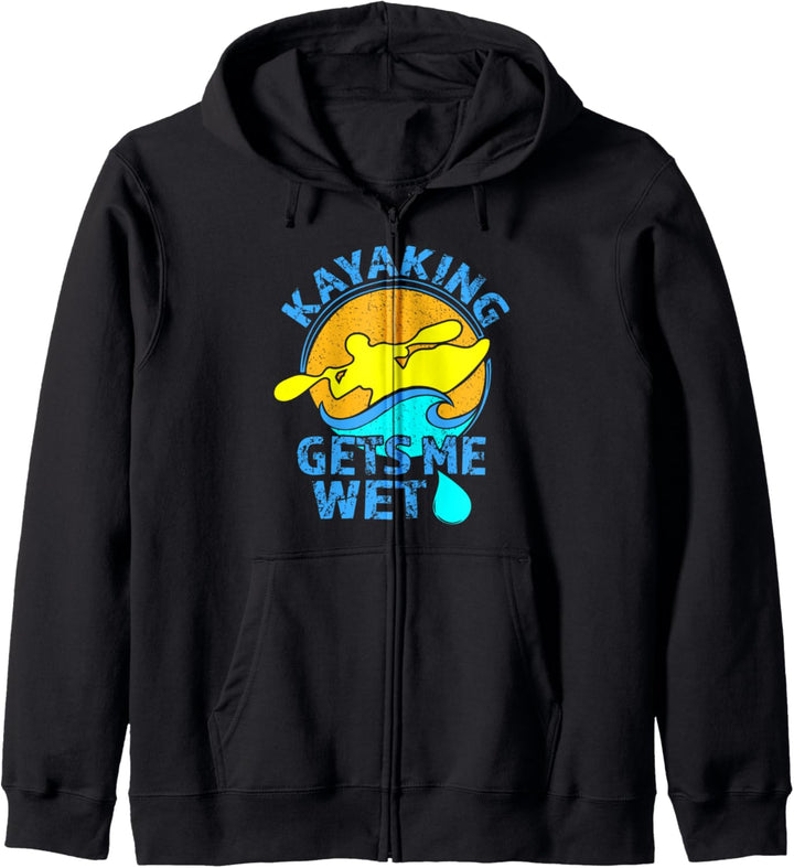 Kayaking Gets Me Wet- Funny Kayak Clothing Kapuzenjacke