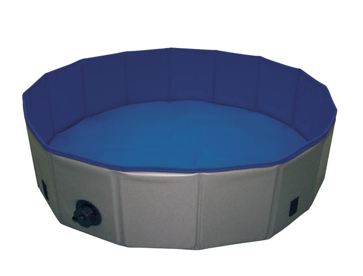 Nobby 62292 Hundepool Cover grau/blau; M: Ø 120 x 30 cm