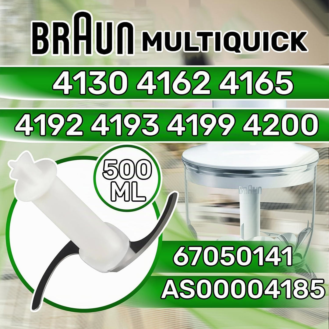 Messer Stabmixer mit Zerkleinerer für Behälter СА 500ml mit Originalcode 67050141 AS00004185 für Bra