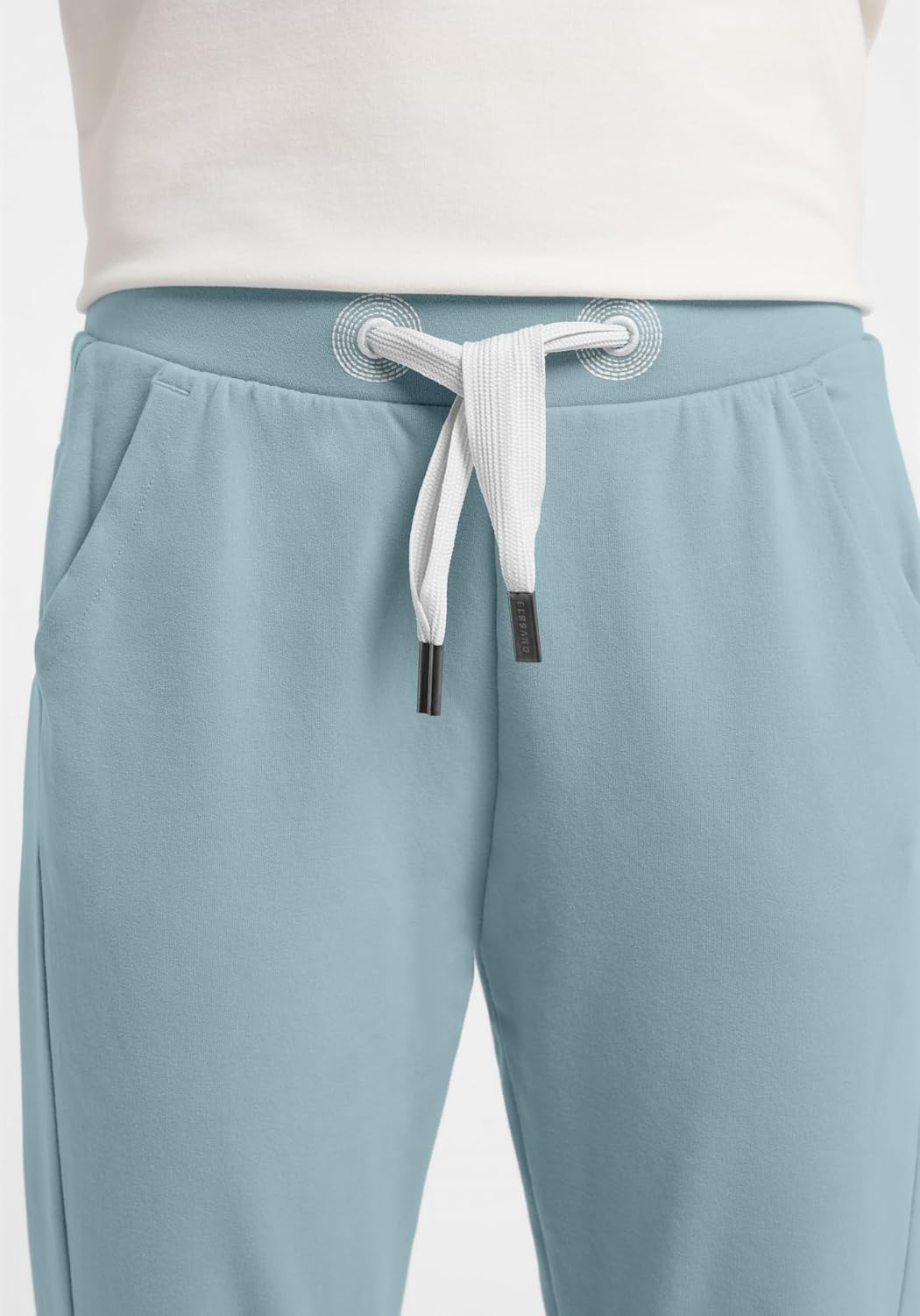 Elbsand Brinja Damen 7/8 Hose, Sweathose, gerade Schnittform S Blue Shadow, S Blue Shadow