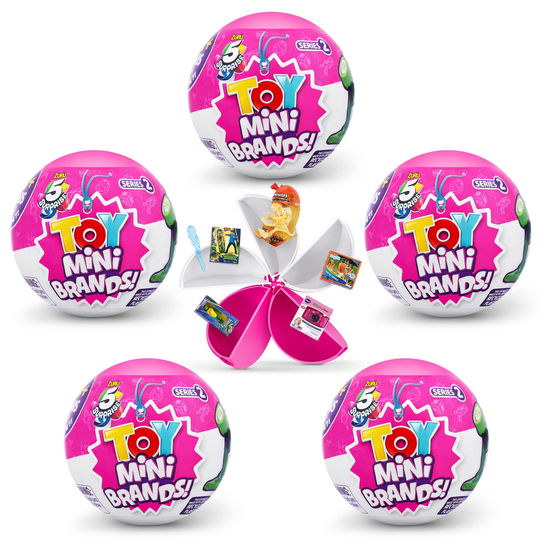 5 Surprise Toy Mini Brands Series 2 Wave 2 Überraschungskapsel (5er Pack) 5 Surprise Toy Mini Brands
