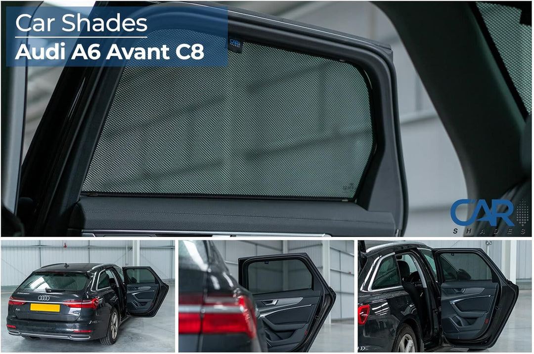 Satz Car Shades (Hintertüren) kompatibel mit Audi A6 C8 Avant 2018- (2-teilig)