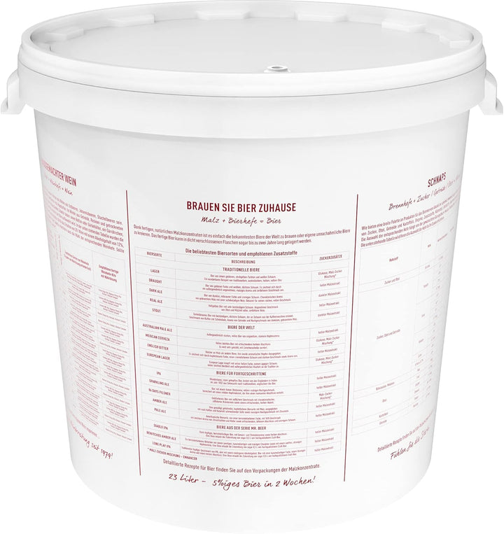 Browin 340447 Gärbehälter 30 l mit Etikett und Ablasshahn, DE
