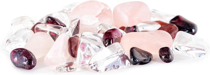 VitaJuwel LOVE Edelsteinmodul für ViA Flasche mit Rosenquarz, Granat & Bergkristall