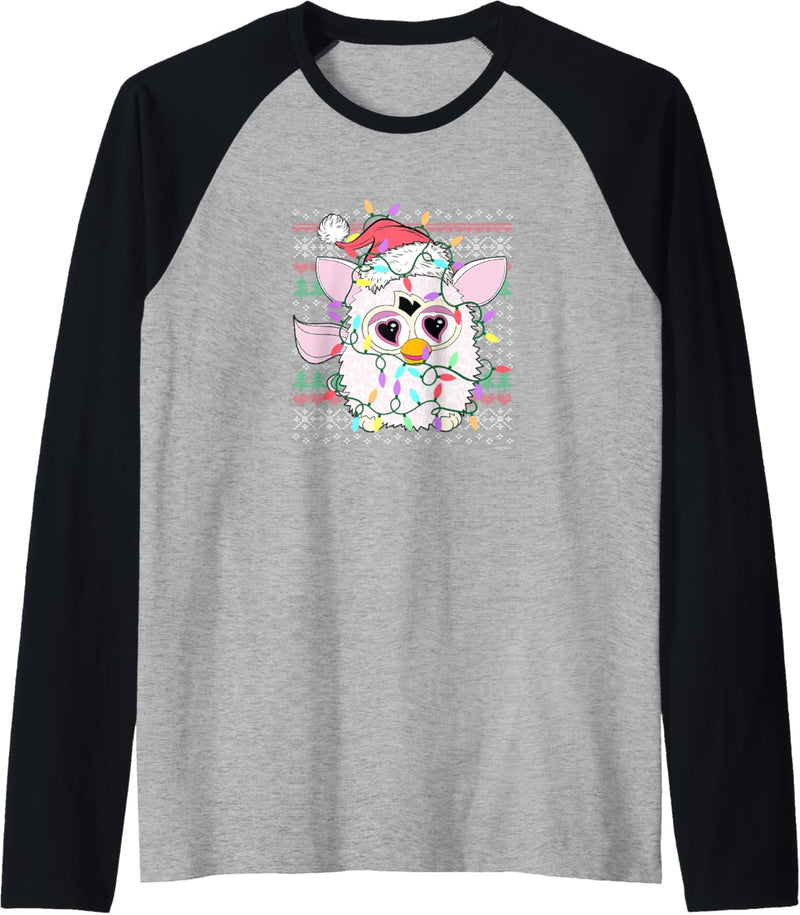 Furby Christmas Lights Sweater Raglan