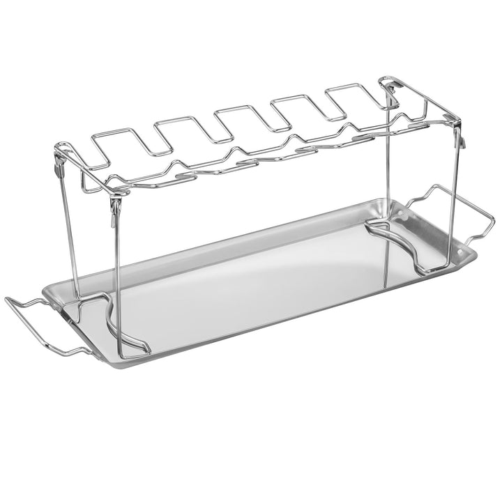 Generisch Hähnchenschenkel Halter für Grill Hähnchenkeulenhalter Edelstahl Keulenhalter für 12 Hähnc