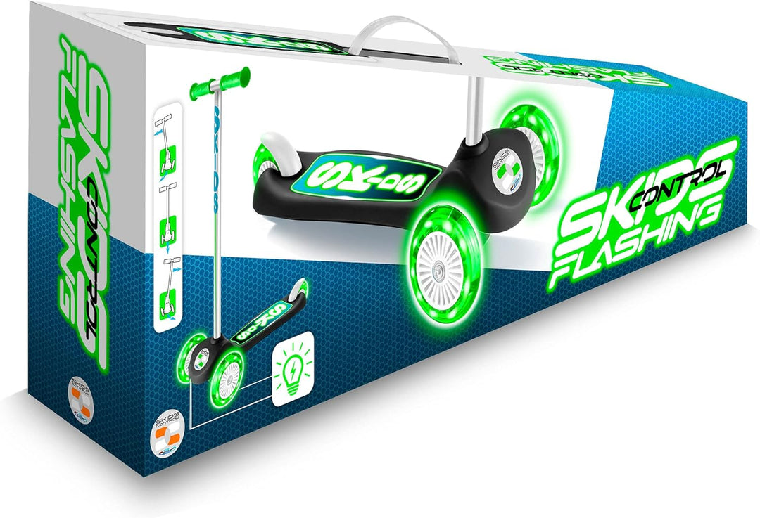 Stamp - Scooter Roller 3 Räder SKIDS CONTROL LIGHTNING WHEELS BLACK Schwarz, SKIDS CONTROL LIGHTNING