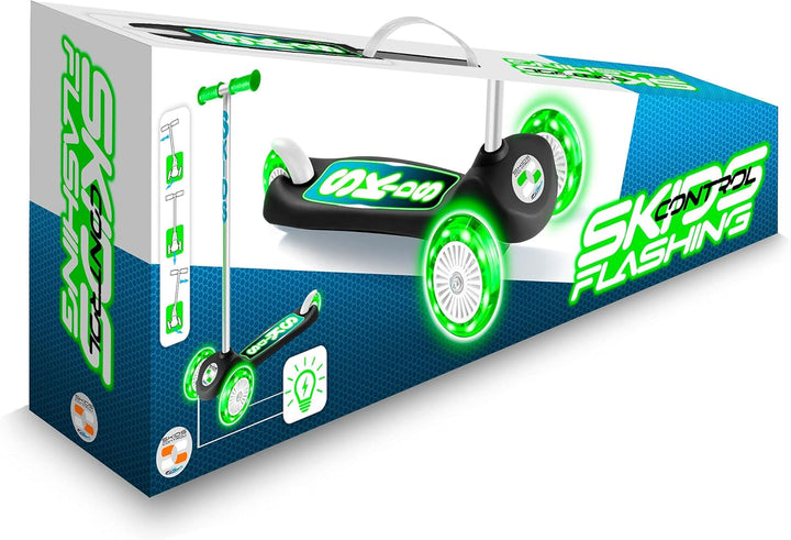 Stamp - Scooter Roller 3 Räder SKIDS CONTROL LIGHTNING WHEELS BLACK Schwarz, SKIDS CONTROL LIGHTNING