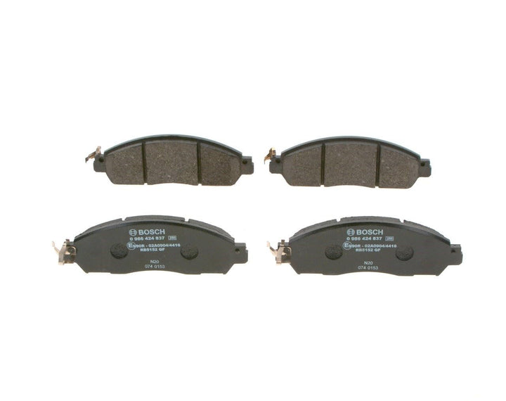 Bosch BP2440 Bremsbeläge - Vorderachse - ECE-R90 Zertifizierung - vier Bremsbeläge pro Set