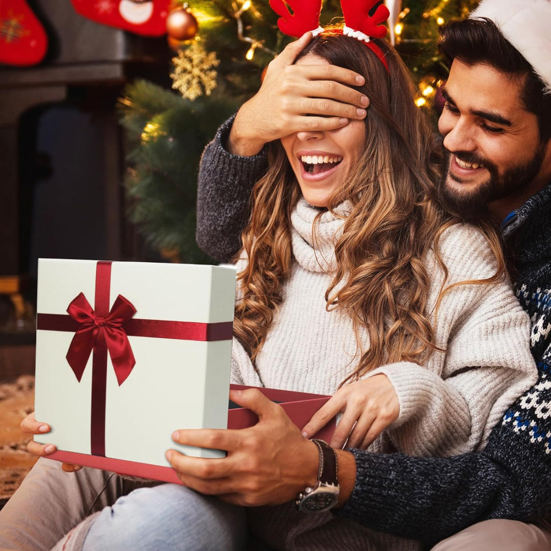Eerbaier Geschenkboxen mit Deckel, 4 Boxen für Geschenke, Luxus-Geschenkboxen für Geschenke, dekorat