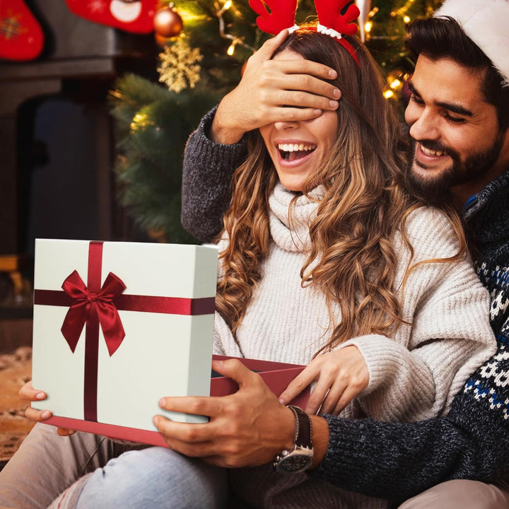 Eerbaier Geschenkboxen mit Deckel, 4 Boxen für Geschenke, Luxus-Geschenkboxen für Geschenke, dekorat