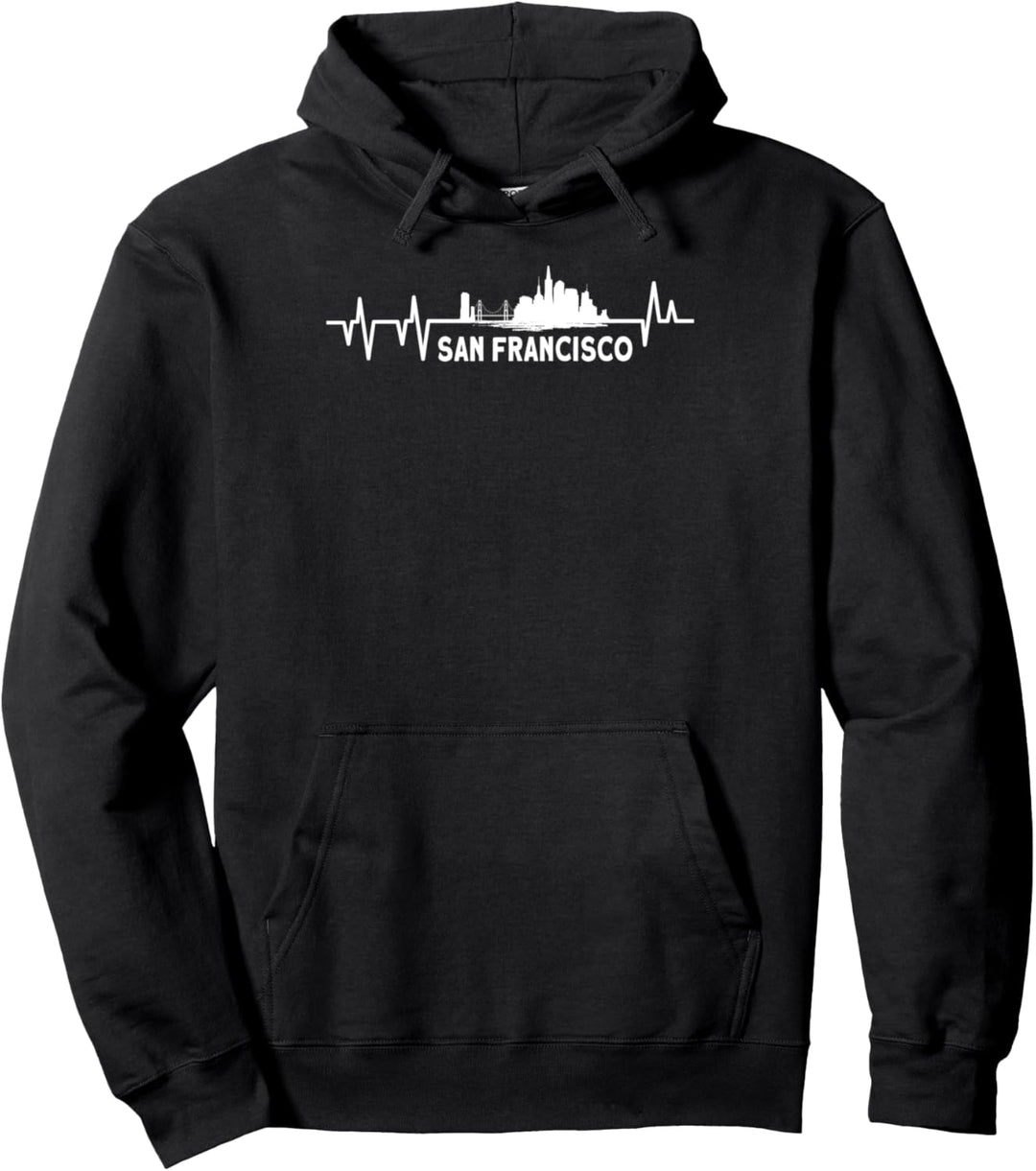 Herzschlag von San Francisco Pullover Hoodie