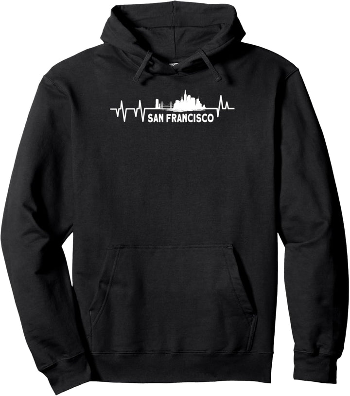 Herzschlag von San Francisco Pullover Hoodie