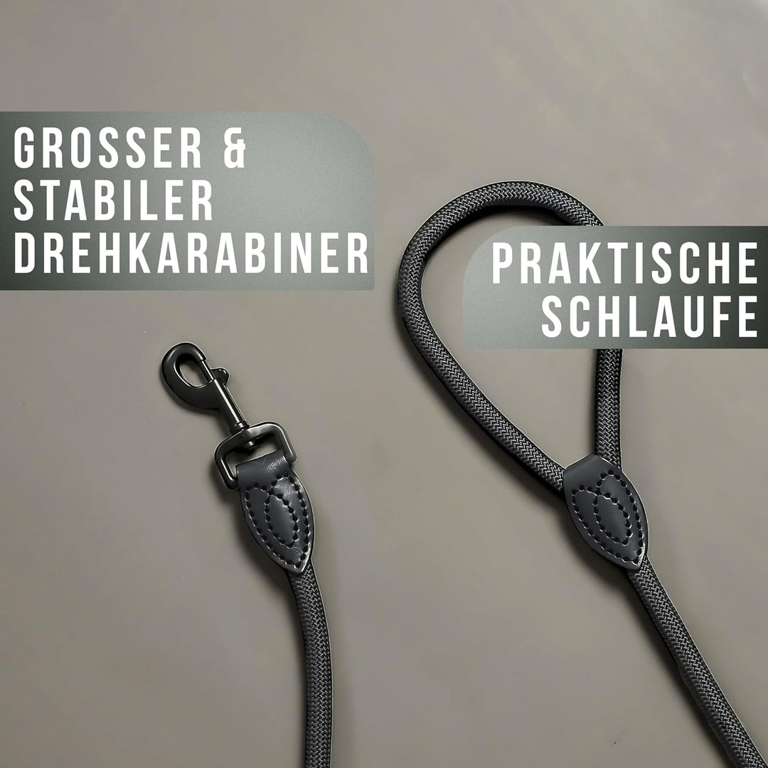 ne&no Tauleine für mittelgrosse bis ganz grosse Hunde 1.7m I Trainingsleine I Hundeleine robust I Fü