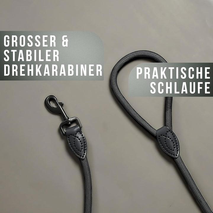 ne&no Tauleine für mittelgrosse bis ganz grosse Hunde 1.7m I Trainingsleine I Hundeleine robust I Fü