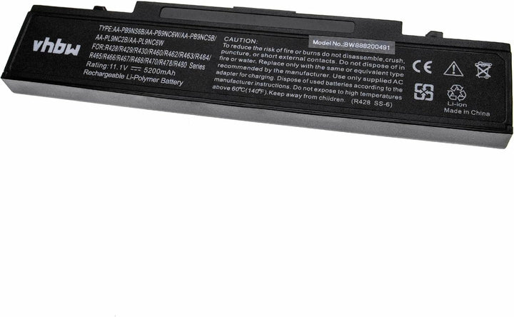 vhbw Akku kompatibel mit Samsung NP-R520, NP-R540-JA02, NP-R540E, NP-R540I, NP-R540, NP-R522 Noteboo