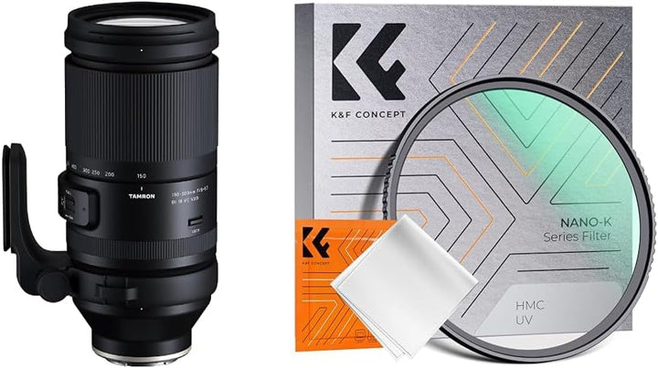 Tamron A057 150-500mm F/5-6.7 Di III VC VXD, Objektiv für Sony E-Mount & K&F Concept K-Serie 82MM MC
