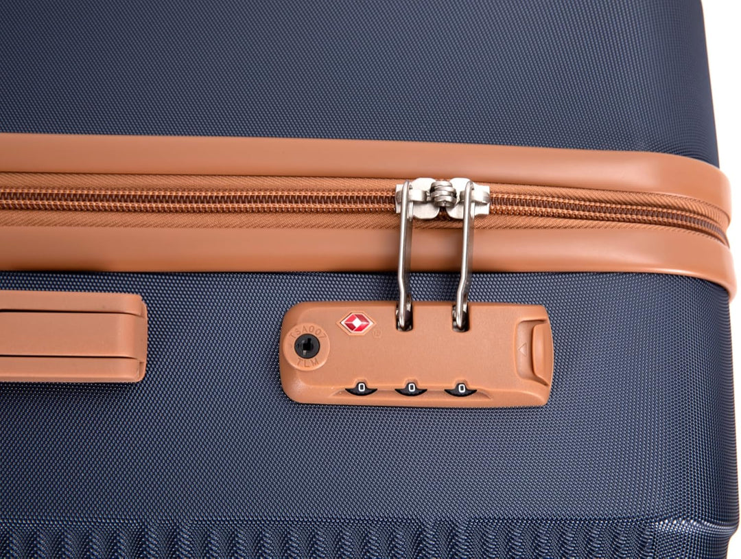 Travelhouse Kofferset Bari 6-teilig – ABS Hartschale Trolley Koffer Set mit Rollen, TSA-Schloss, Rei