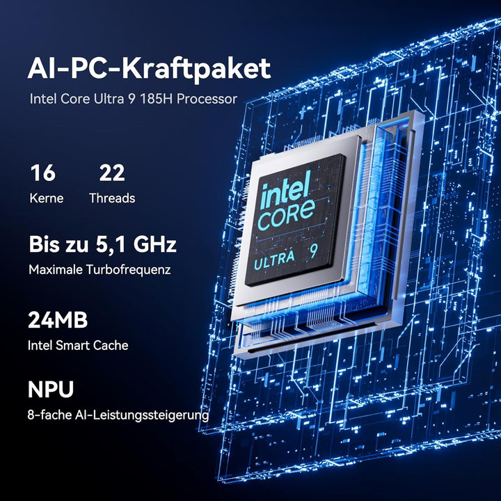 GEEKOM [Einziger Europäischer Hardware Preis für Intel Mini PC GT1 Mega mit Intel Core Ultra 9-185H(