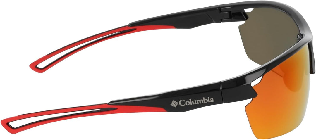 Columbia Herren Sonnenbrille Einheitsgrösse Black/Red Flash, Einheitsgrösse Black/Red Flash