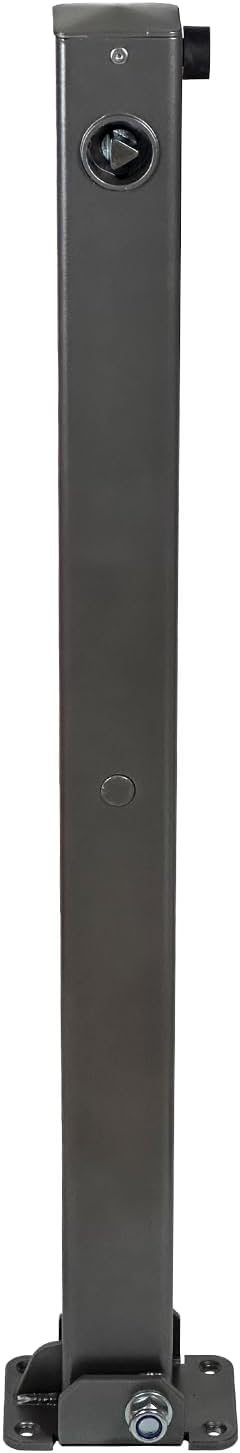 UvV Absperrpfosten 900mm Hoch - 70x70mm Vierkantrohr, Umlegbar mit Dreikantverschluss, Poller, Parkp