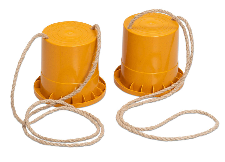 Betzold Laufstelzen aus treeNside-Material – Topfstelzen Becherstelzen Balance-Training Gelb, Gelb