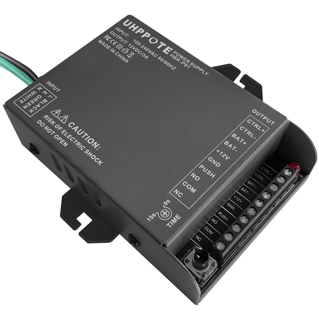 UHPPOTE 12V Netzteil mit Backup-Batterieverbindung für Türzugangskontrollsystem und Gegensprechkamer
