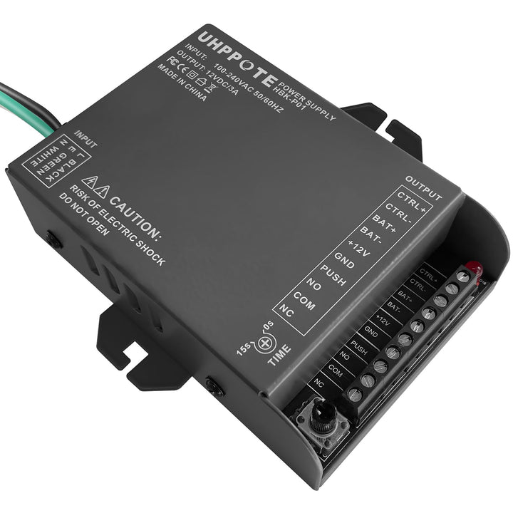 UHPPOTE 12V Netzteil mit Backup-Batterieverbindung für Türzugangskontrollsystem und Gegensprechkamer