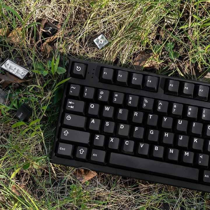 Schwarz WOB Keycaps Doubleshot Cherry Profil 121 Tasten Custom Minimalist Keycaps Set für Cherry MX