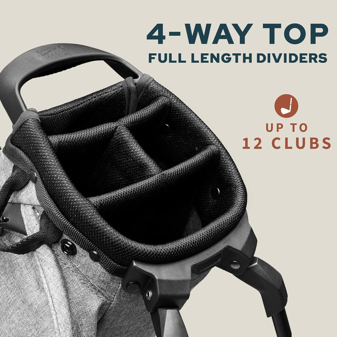 Sunday Golf EL Camino Tasche – Leichte Tasche mit Gurt und Ständer – Einfach zu tragen – Par 3 und S