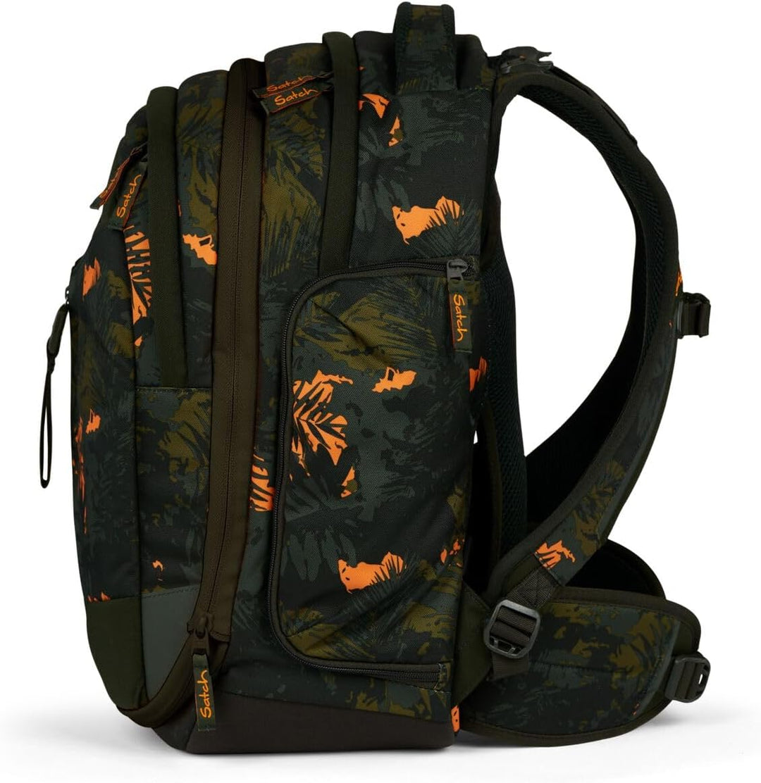 Satch Match Schulrucksack Set 3tlg. inkl. Schlamperbox und Sportbeutel Jurassic Jungle, Jurassic Jun