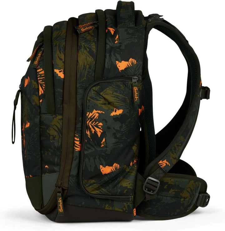Satch Match Schulrucksack Set 3tlg. inkl. Schlamperbox und Sportbeutel Jurassic Jungle, Jurassic Jun
