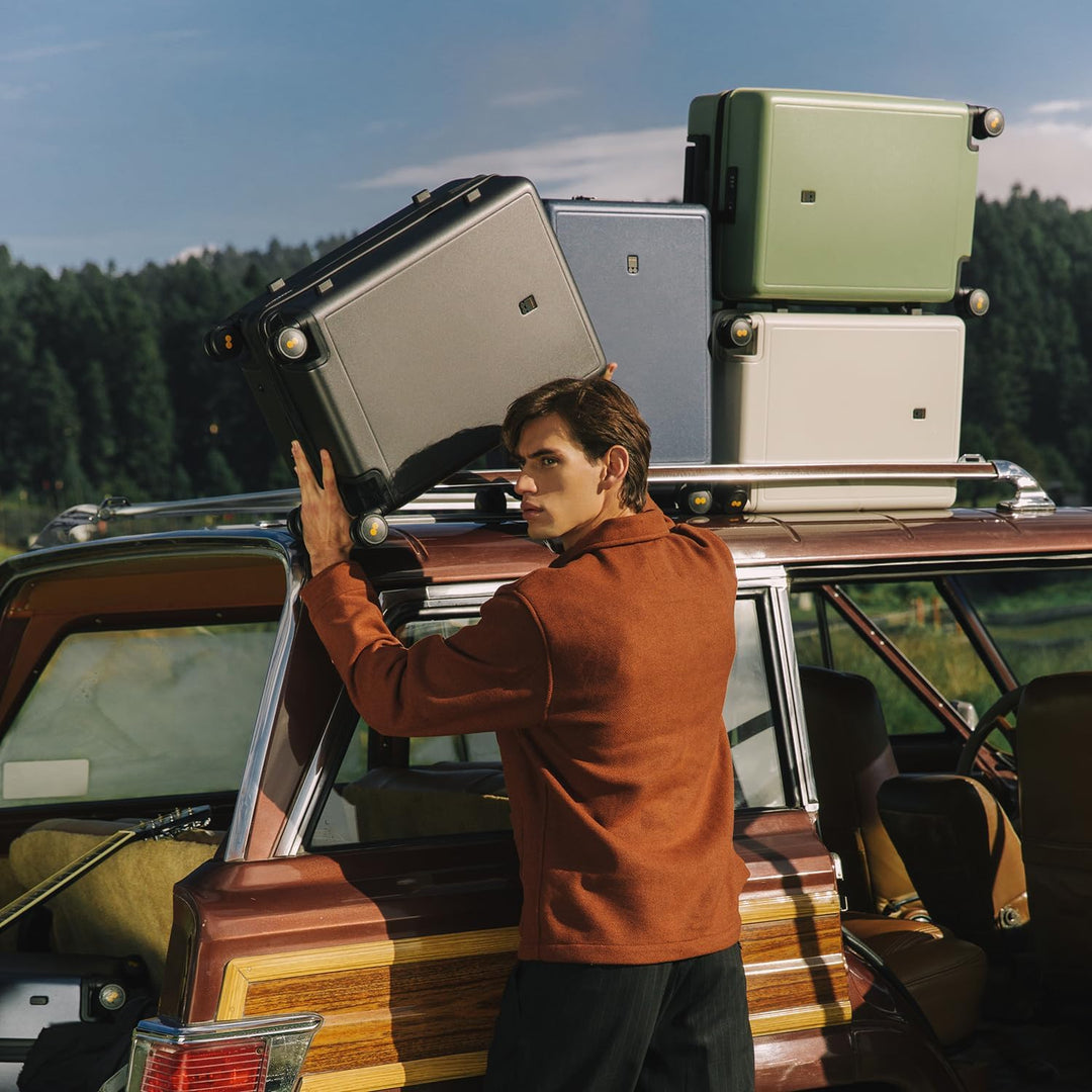 LEVEL8 Koffer Trolley, Rollkoffer Reisekoffer Hartschalen 4 Rollen, Spinner Handgepäck,TSA, 100% PC,