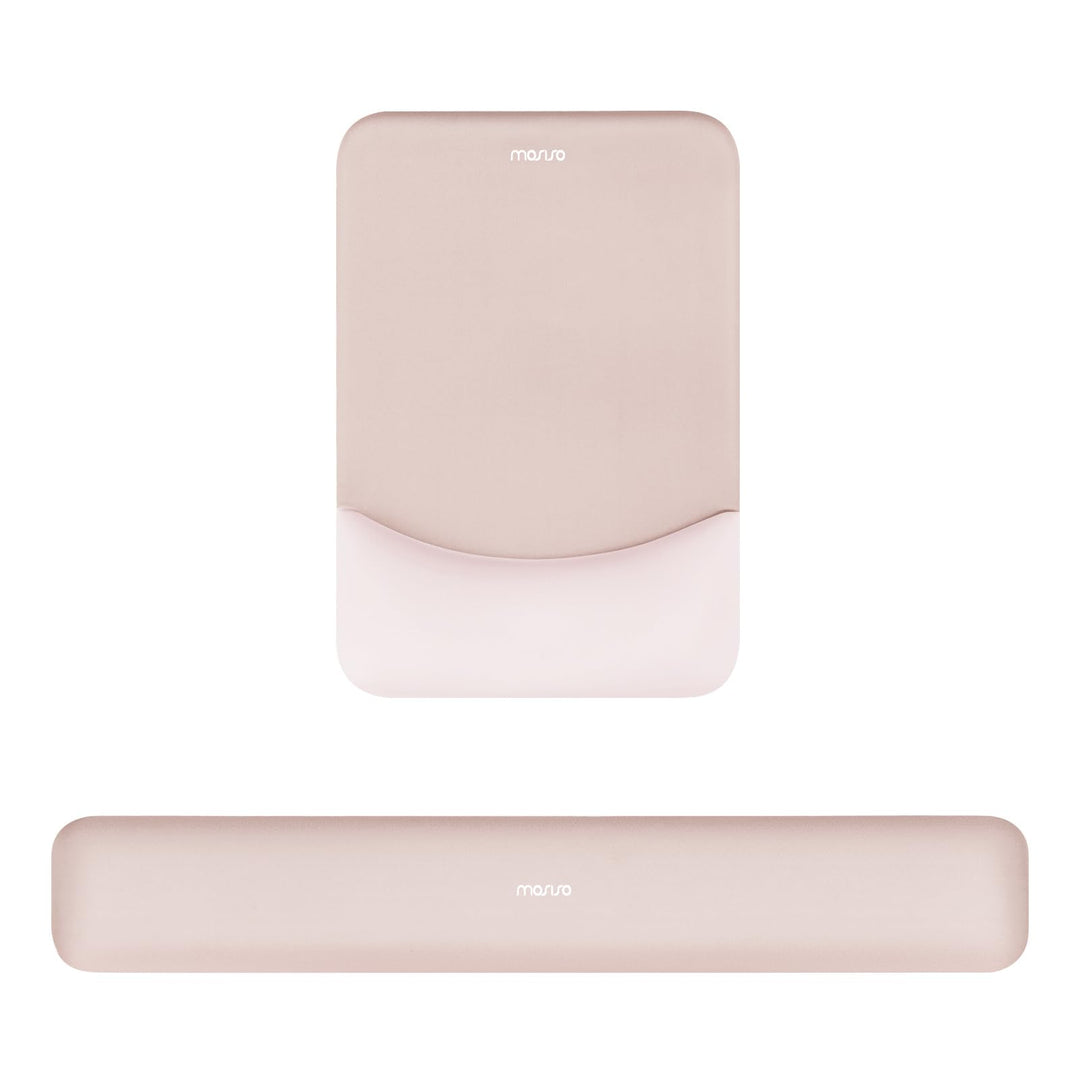 MOSISO Handgelenkstütze für Mauspad&Tastatur Set, Rechteckig Ergonomisch Mauspad Rutschfest Basis Ho