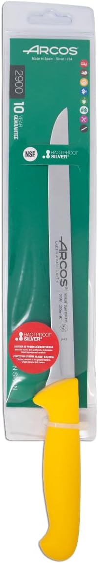 Arcos Filetiermesser mit Nitrum Edelstahlklinge 200 mm - Scharfes Messer für Fleisch und Fisch - Erg