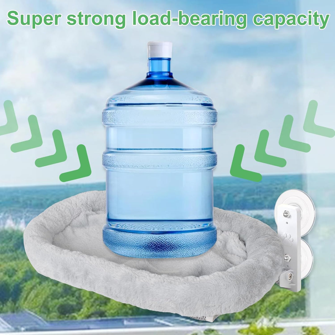 Dokeno Fensterliege für Katzen Bequeme Fenster Hängematte, Katzenbett Fensterbankliege mit stabilen