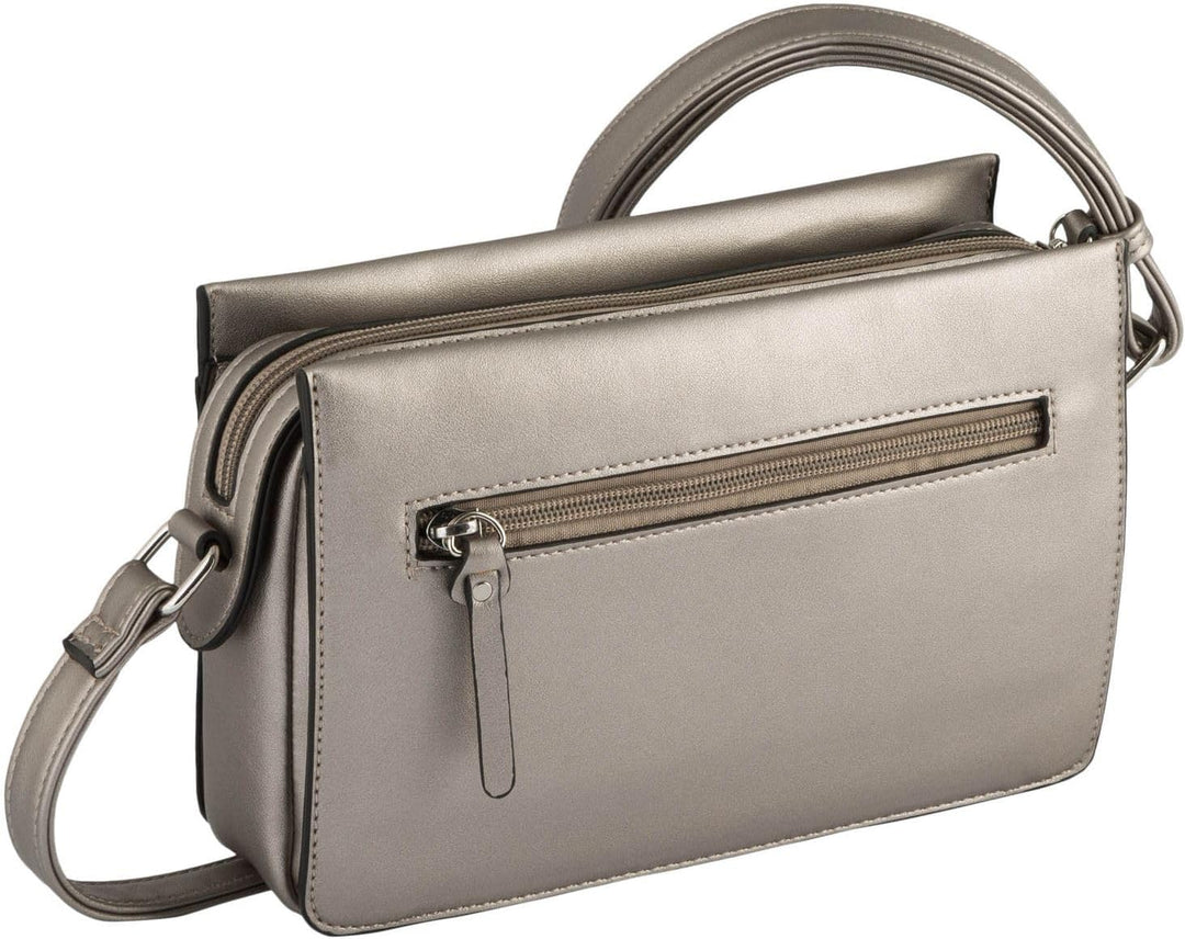 TOM TAILOR bags MARINA Damen Umhängetasche S, 23x9x15 Old Silver, Old Silver