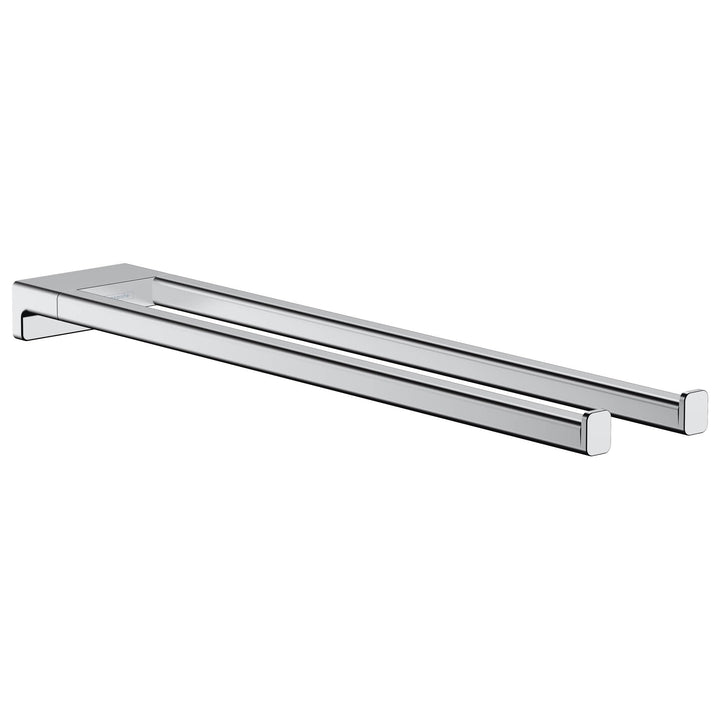 hansgrohe Handtuchstange AddStoris, Handtuchhalter 44.5cm, Badetuchhalter, Chrom Chrom Handtuchhalte
