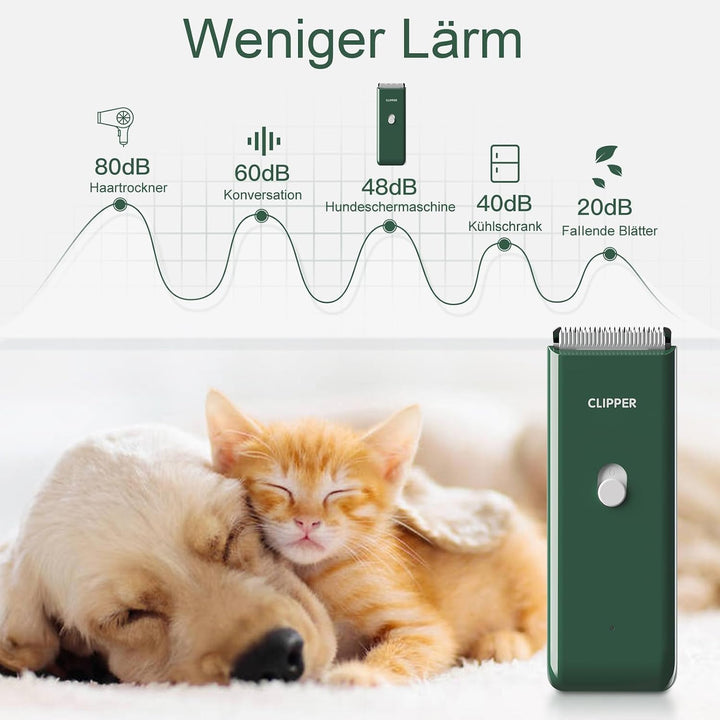 ENSSU Hundeschermaschine für dichtes Fell, wiederaufladbare Hundeschermaschine Katzenpflege Trimmer,
