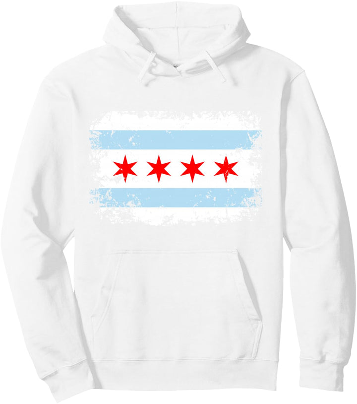 Flagge von Chicago Pullover Hoodie