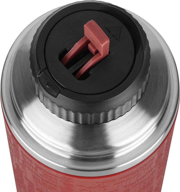 Emsa 515712 Senator Sleeve Isolierflasche mit rutschfester Silikonmanschette, Mobil geniessen, 0,5 L