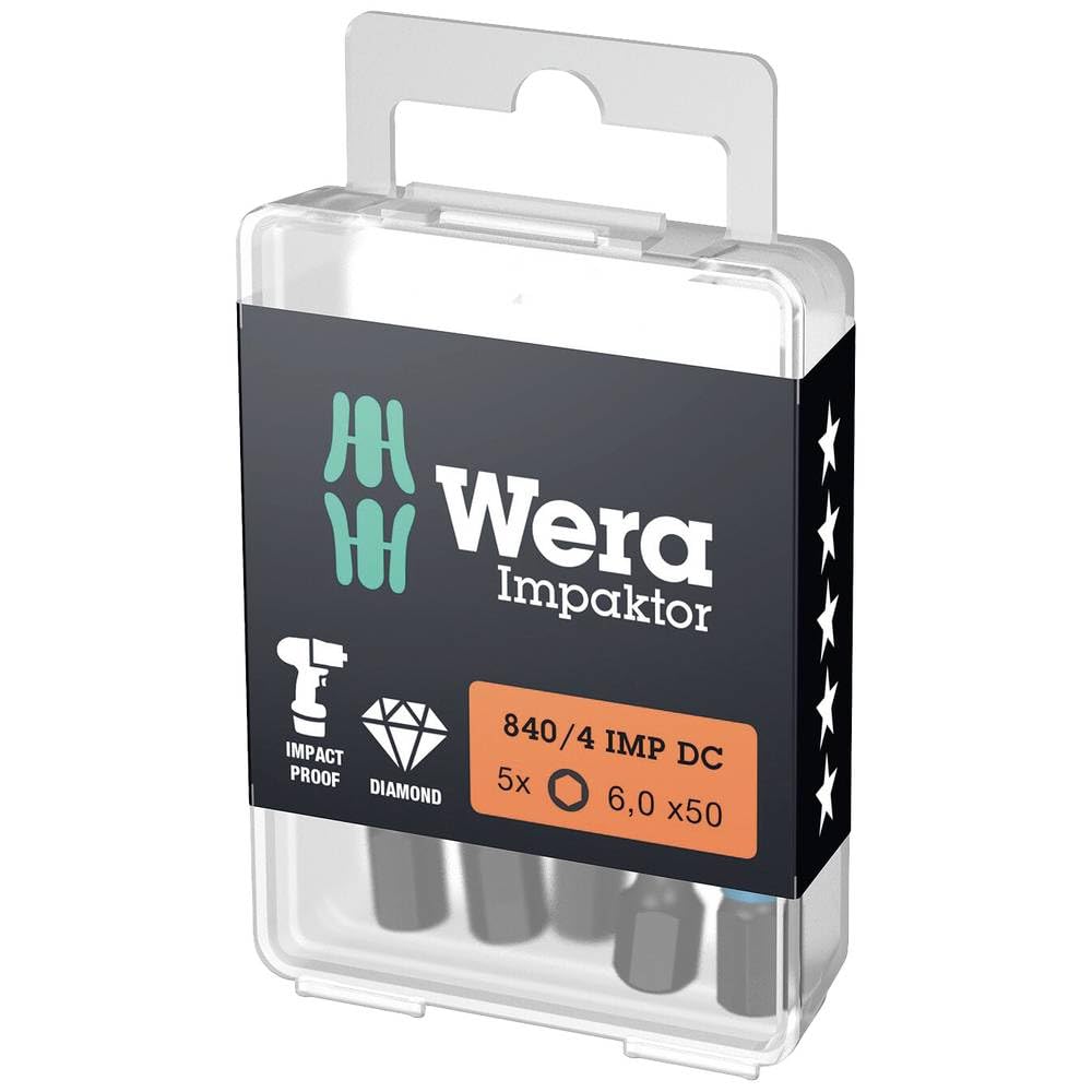 Wera 5057644001 840/4 IMP DC Impaktor Bits 4.0x50
