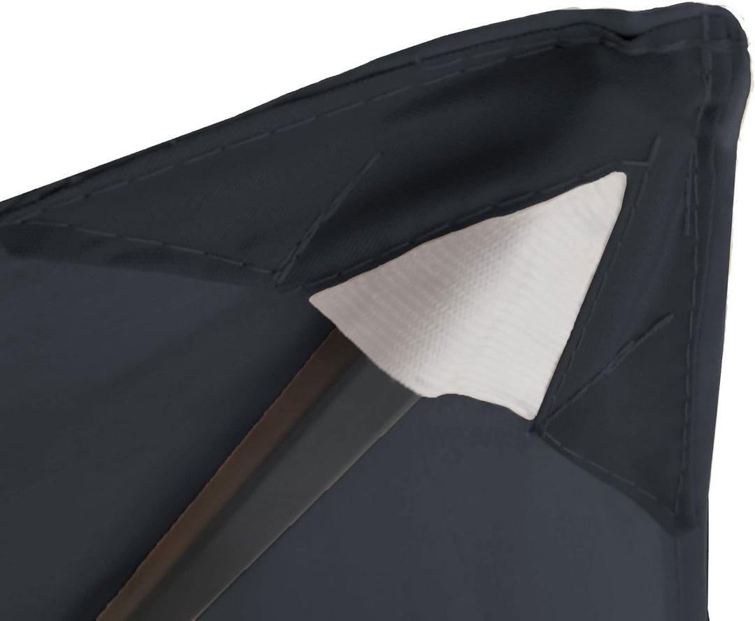 QUICK STAR Ersatzdach für Garten Pavillon 3x3m Grau RAL 7012 Antik Pavillondach